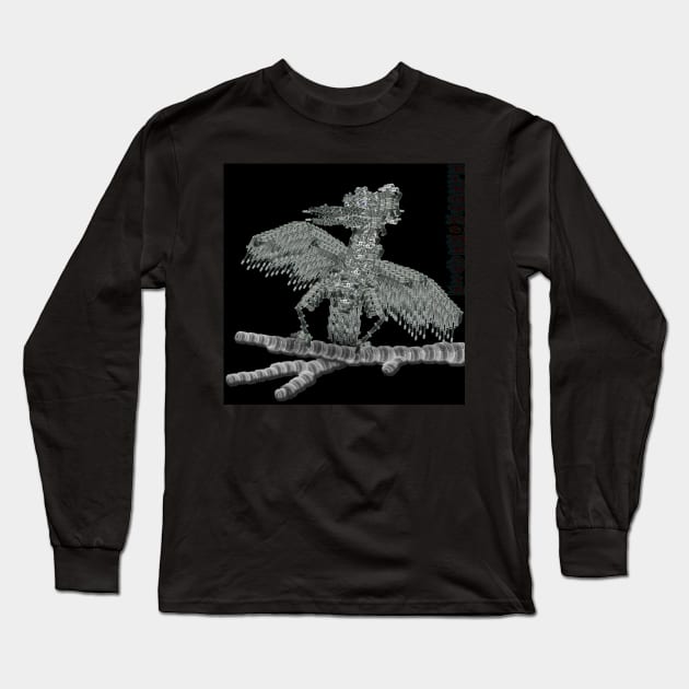 Glass Gull Long Sleeve T-Shirt by ElectroHeavie